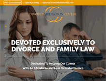 Tablet Screenshot of divorcemediationfla.com